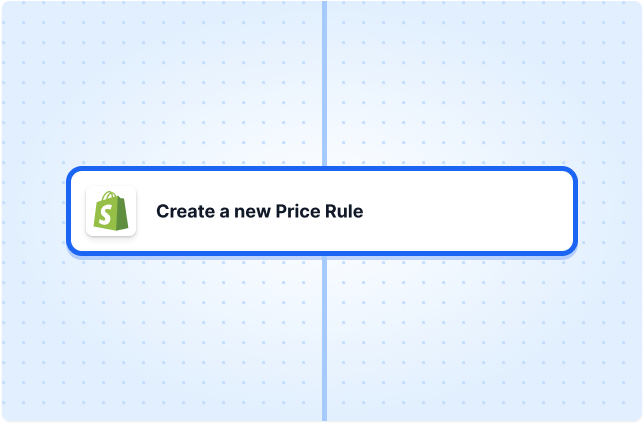 Ceate a new Price Rule