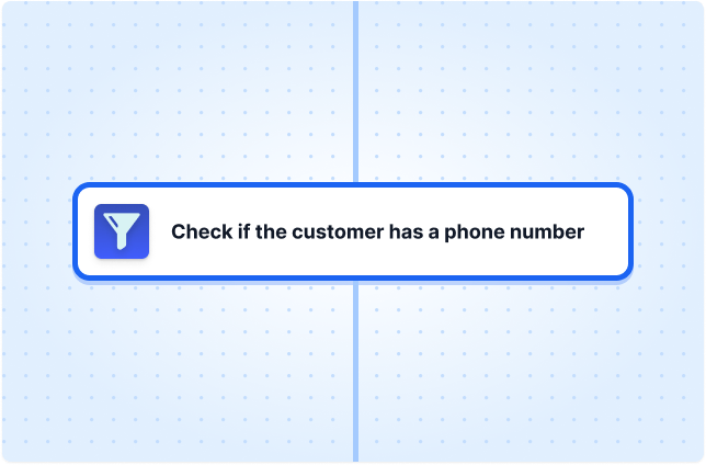 Check if the customer has a phone number