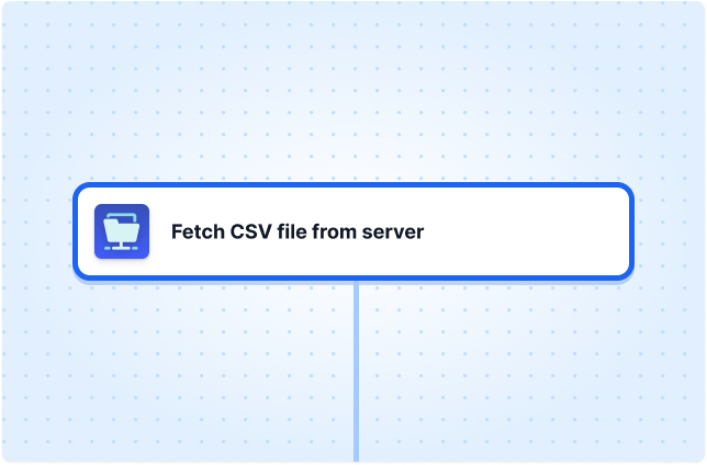 Fetch CSV file from server