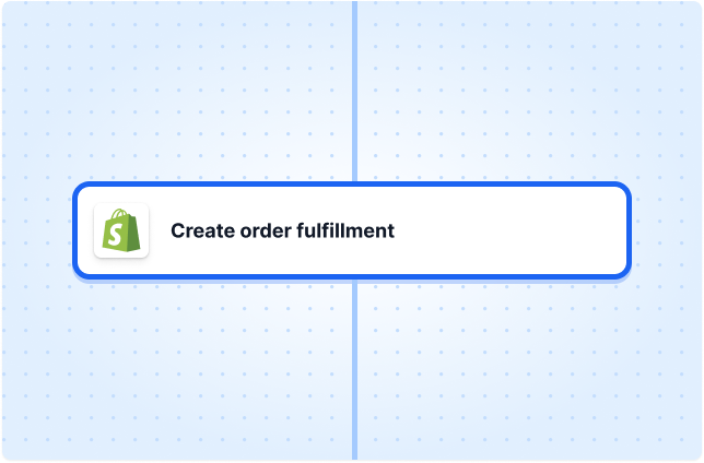 Create order fulfillment 