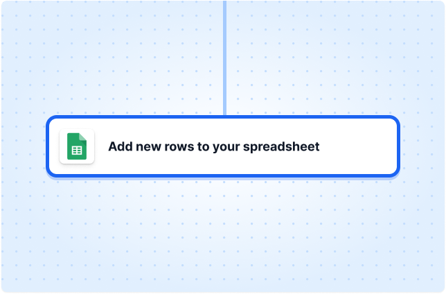 Add new rows to your spreadsheet