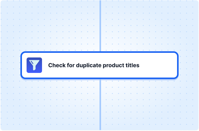 Check for duplicate product titles