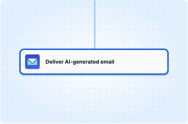 Deliver AI-generated email
