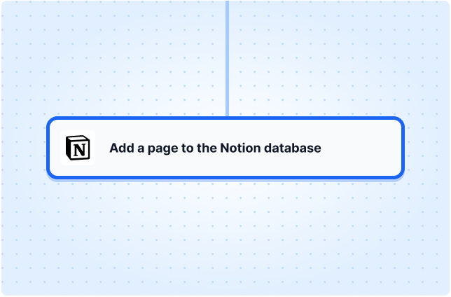 Add a page to the Notion database