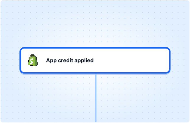 App credit applied