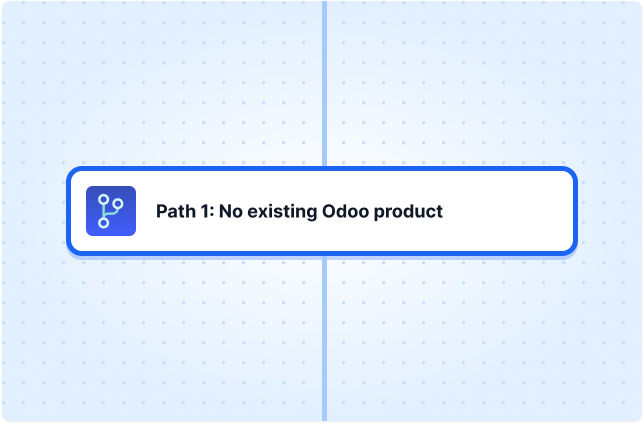 Path 1: No existing Odoo product