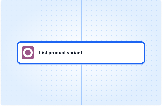 List product variant