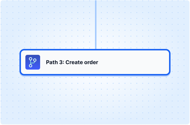 Path 3: Create order