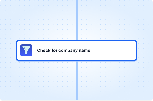 Check for company name