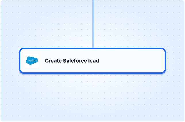 Create Saleforce lead