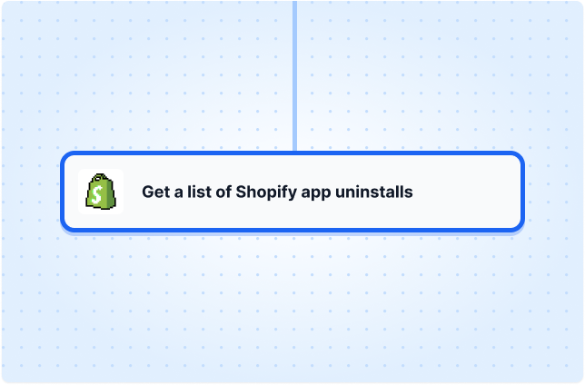 Get a list of Shopify app uninstalls