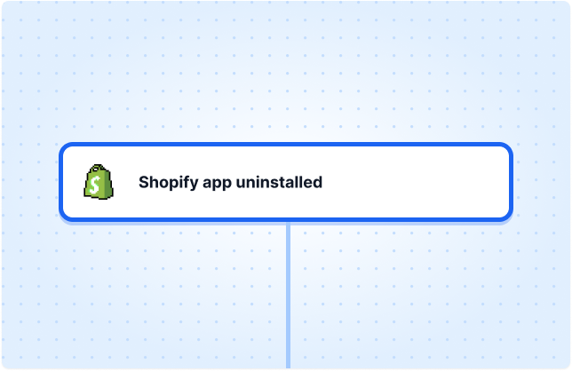 Shopify app uninstalled