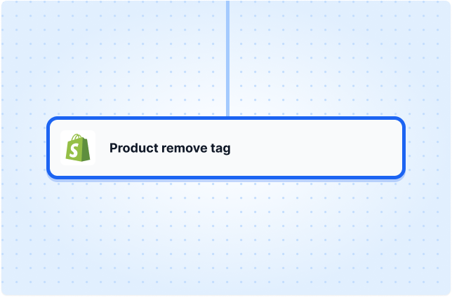 Product remove tag