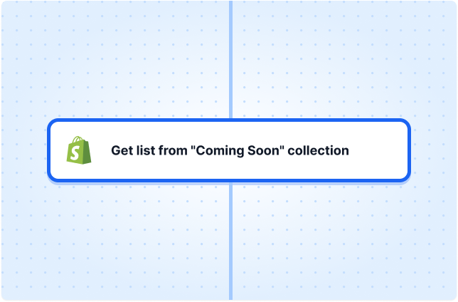 Get list from "Coming Soon" collection