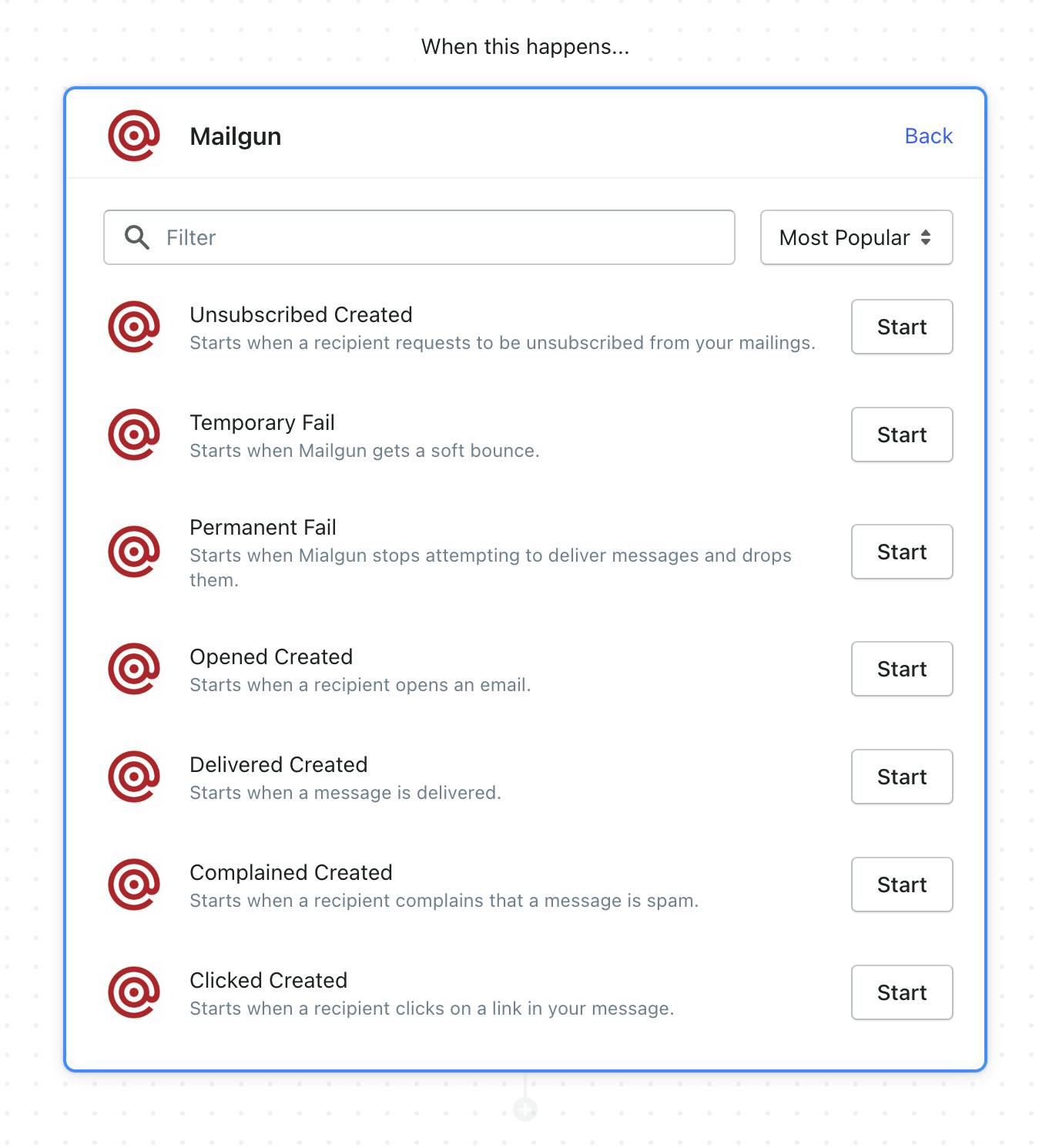Mailgun Workflow Triggers