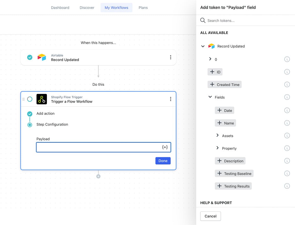 Shopify Flow variables