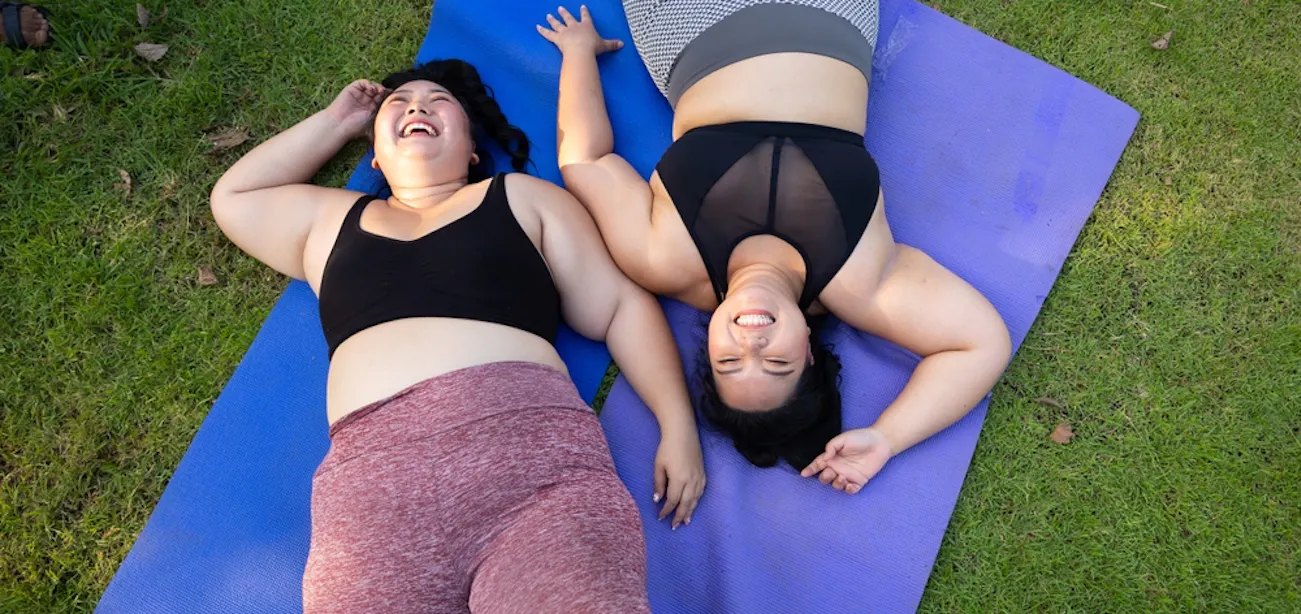 Ladies excersing to reduce diabetic belly