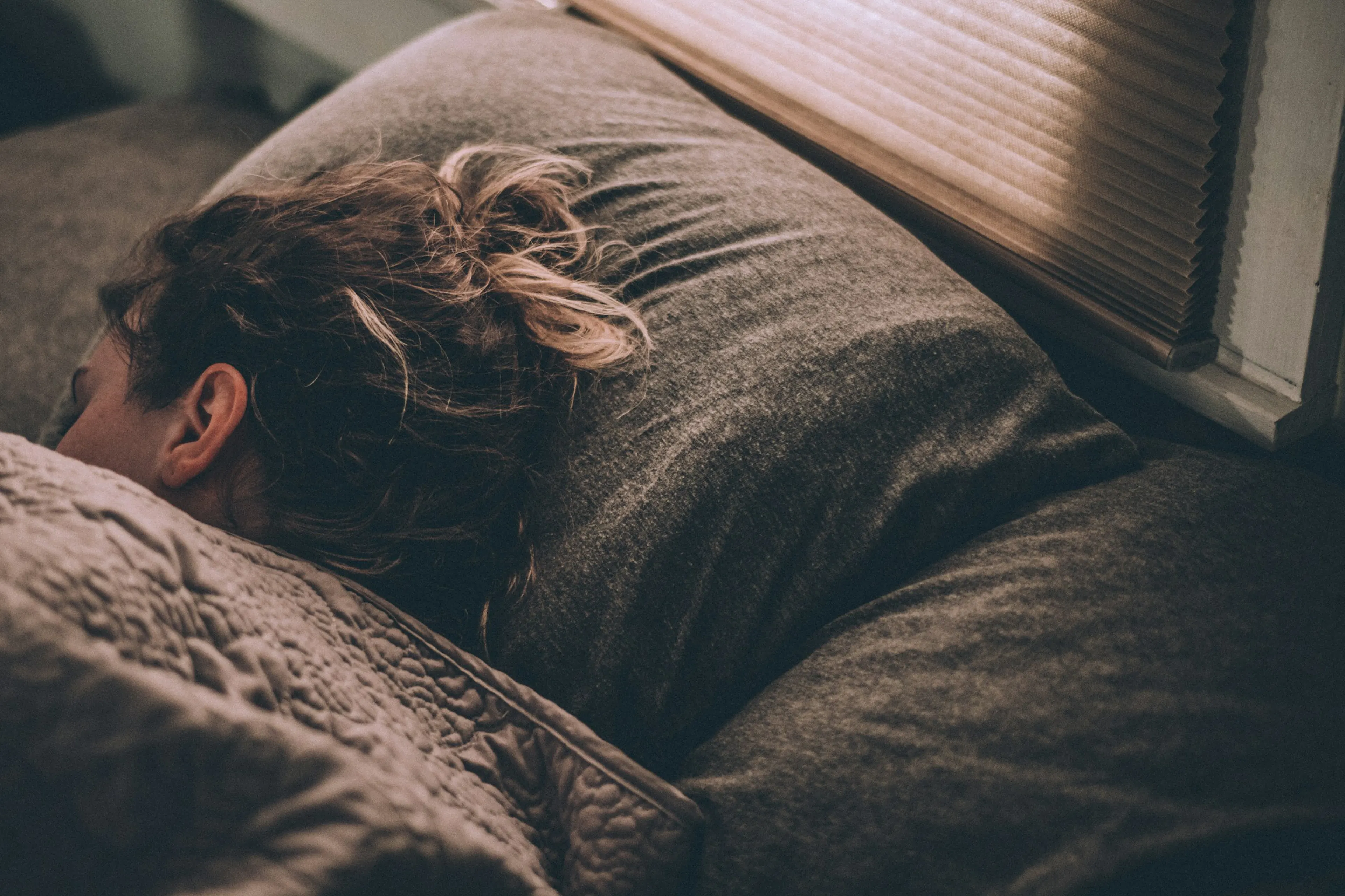A person peacefully sleeping