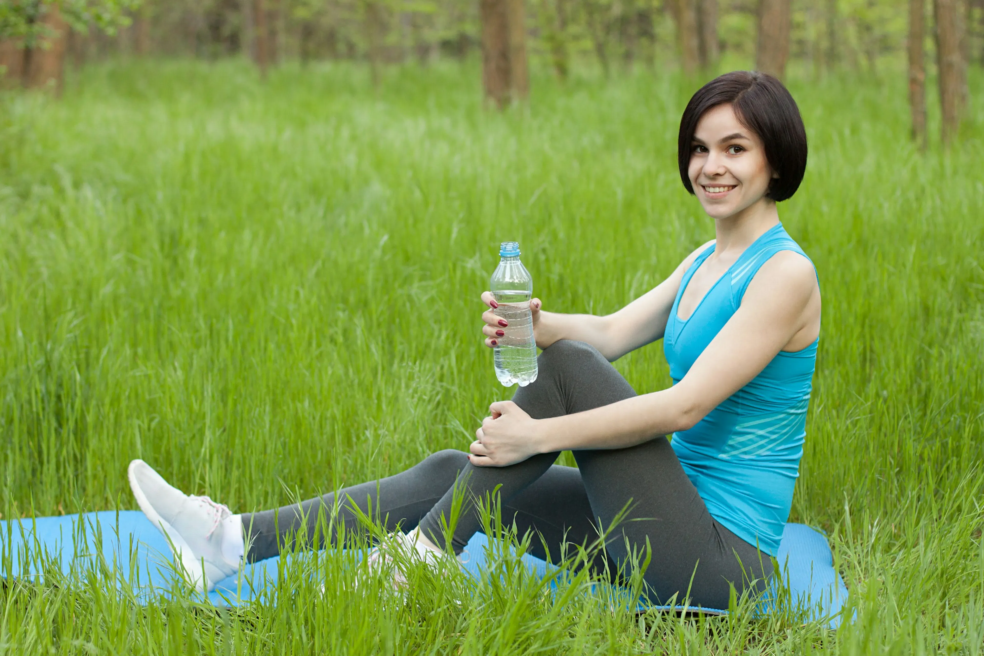 Healthy lifestyle setup with supplements, thyroid medication