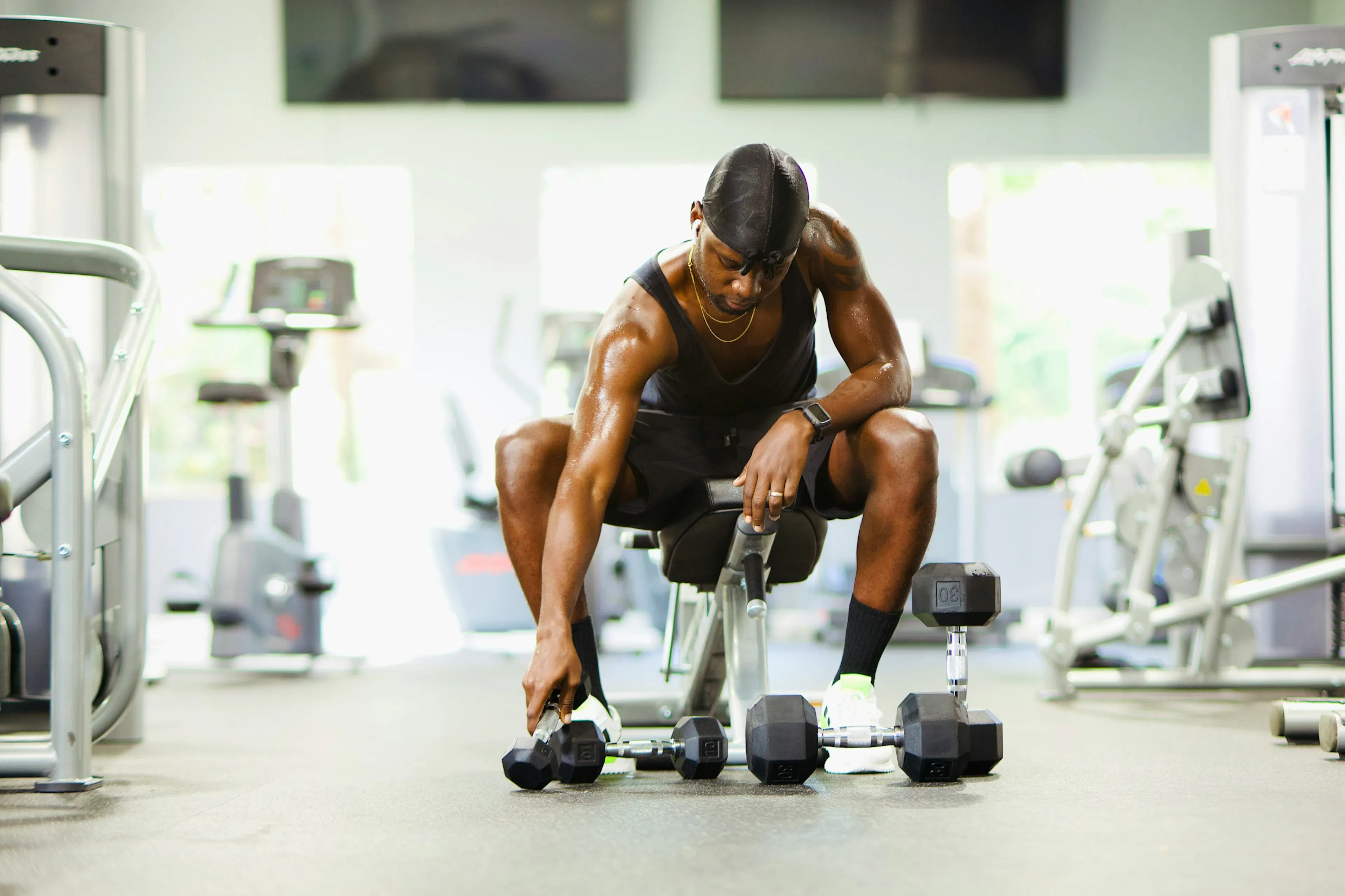 Healthy male exercising to boost testosterone naturally