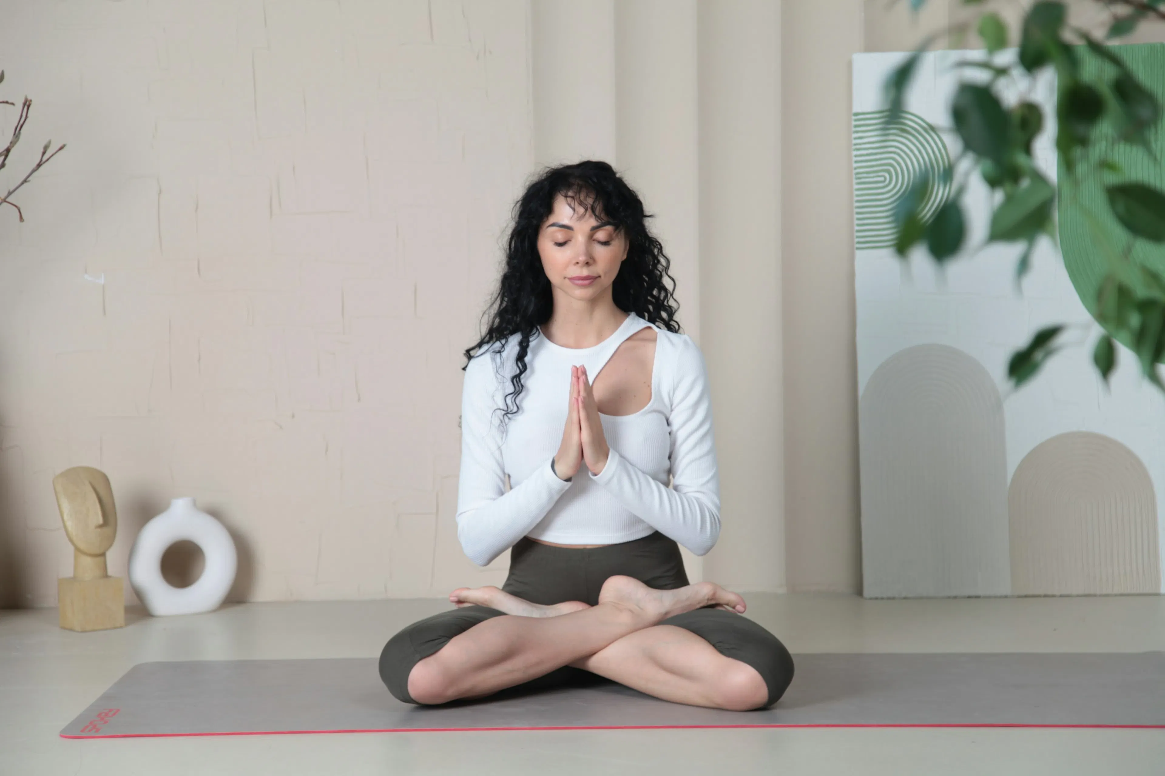 A person practicing mindfulness to reduce stress