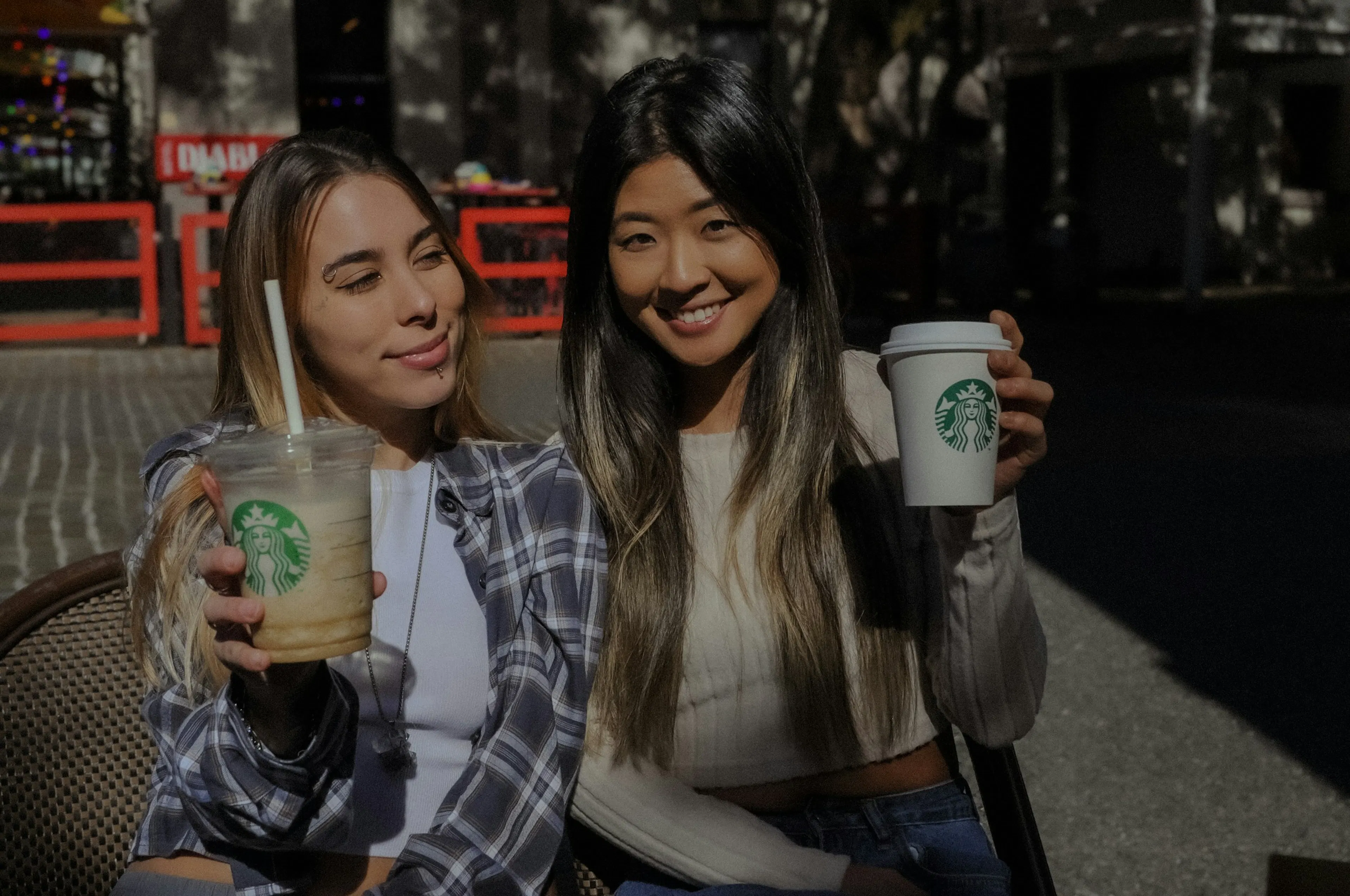 Sugar-free vanilla iced coffee at Starbucks