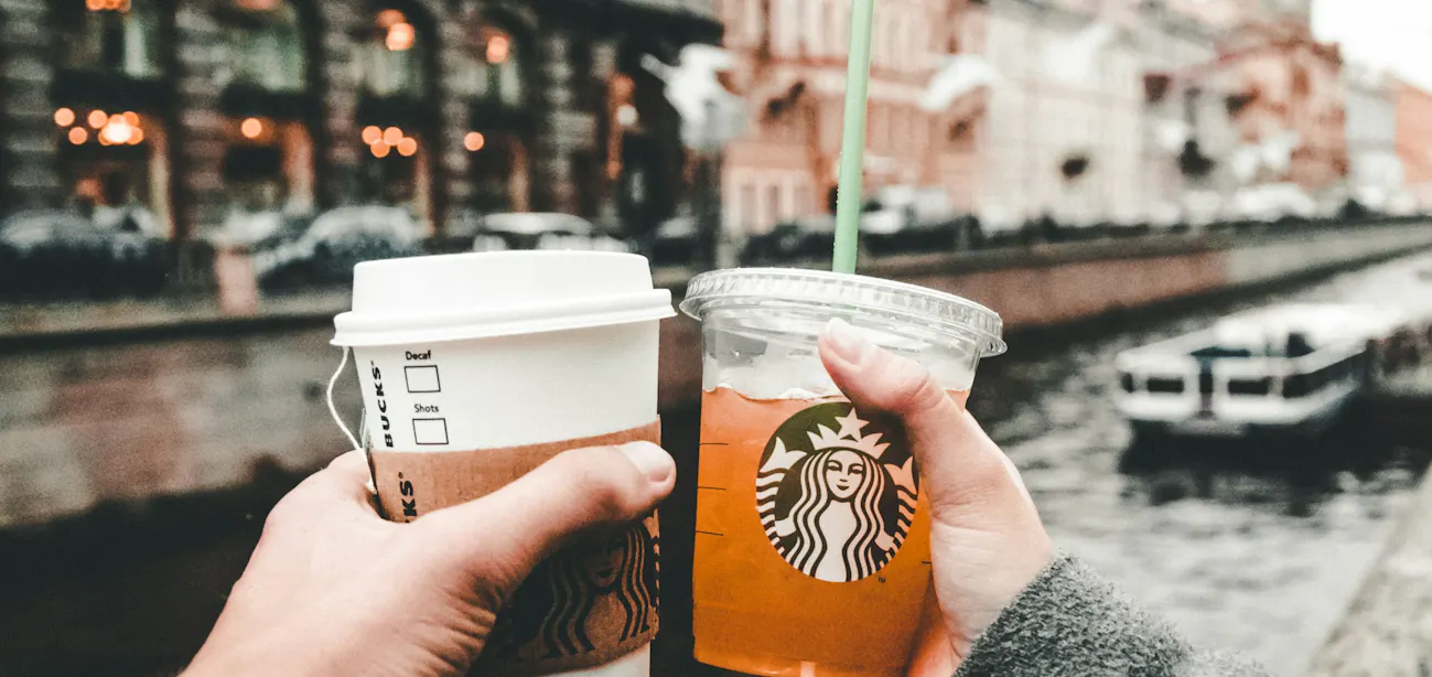 Iced Americano with almond milk – low calorie Starbucks drink