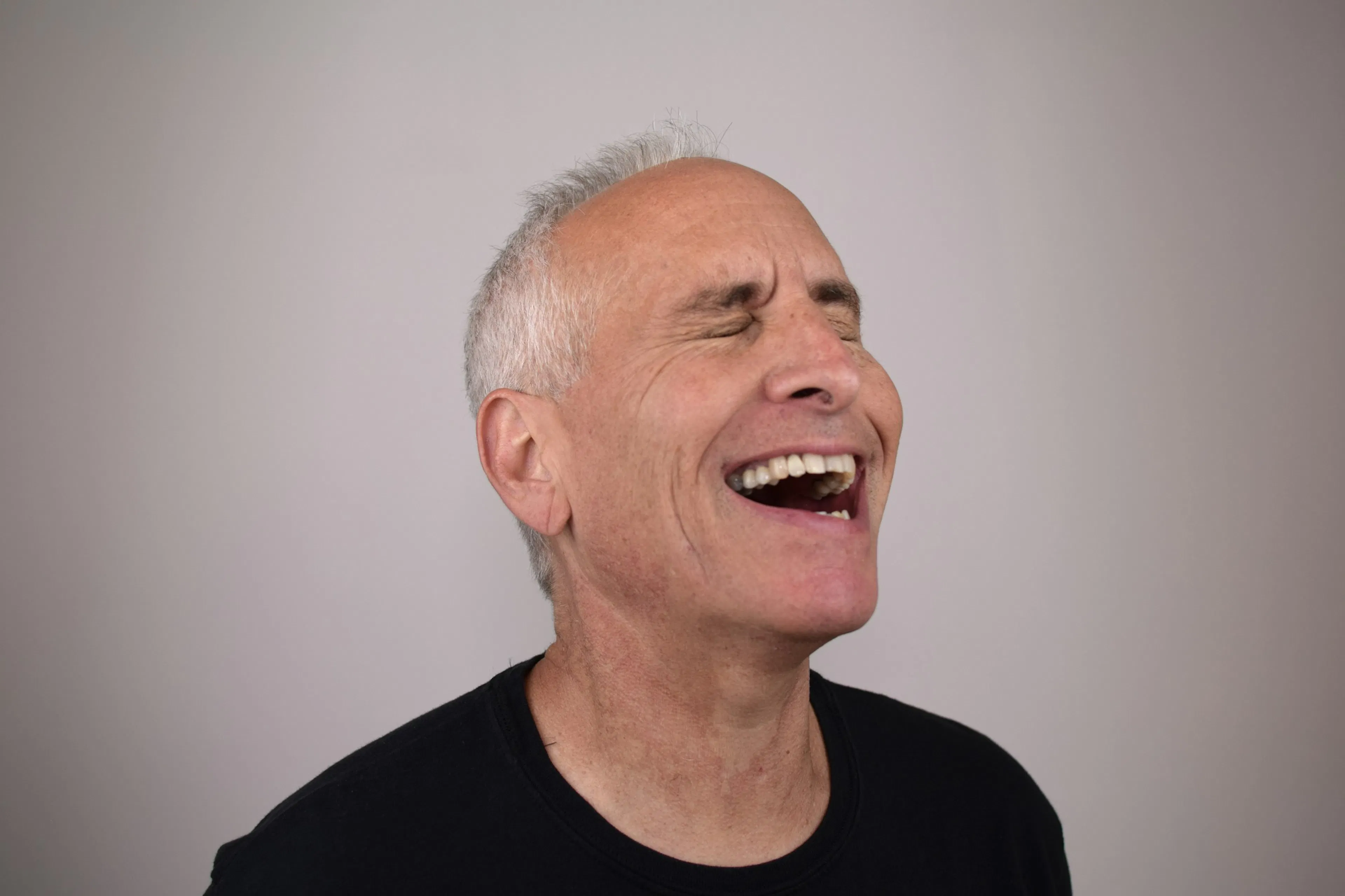 A man feeling happy
