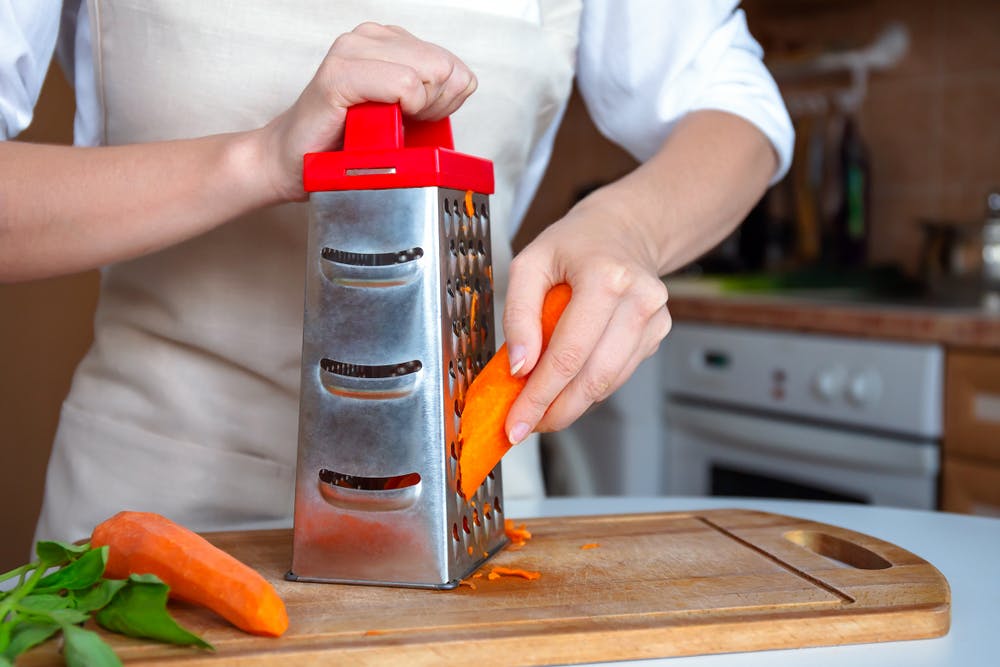 Grated carrots for a healthy blood sugar meal