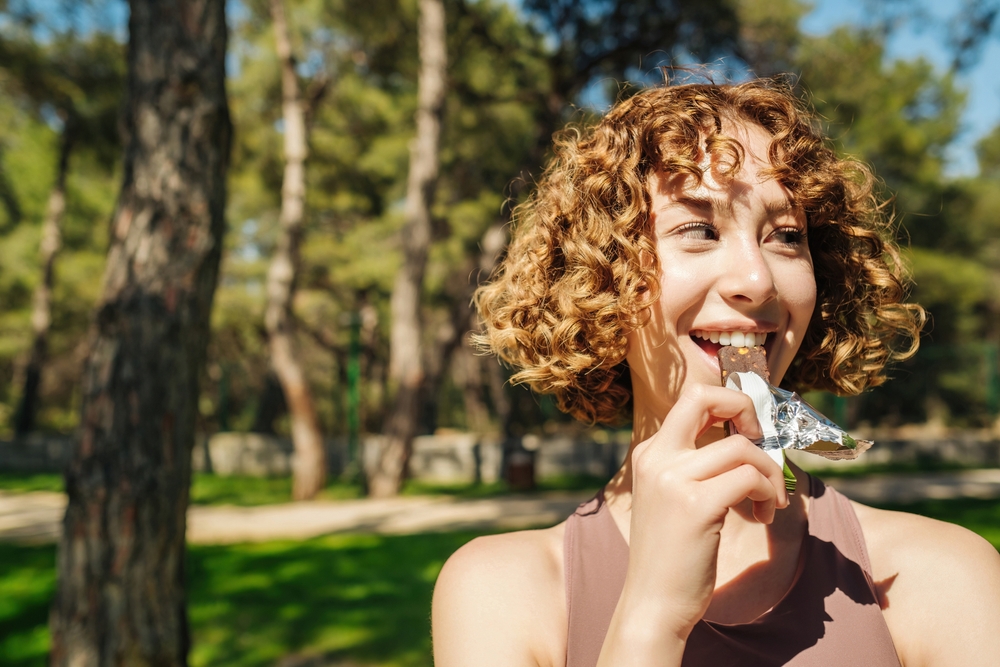 A lady enjoying a Keto food that support stable blood sugar