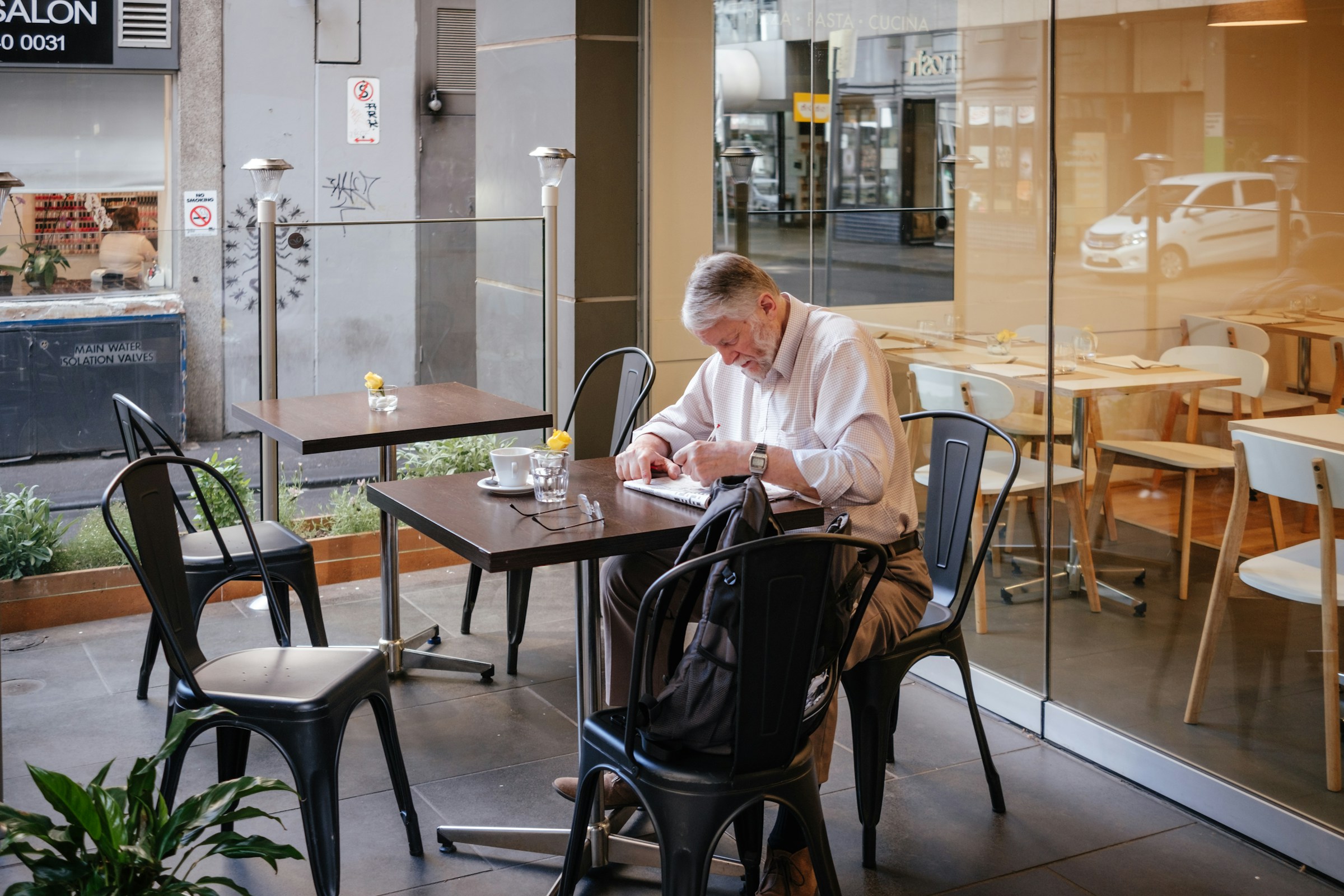 A man fasting for cellular repair