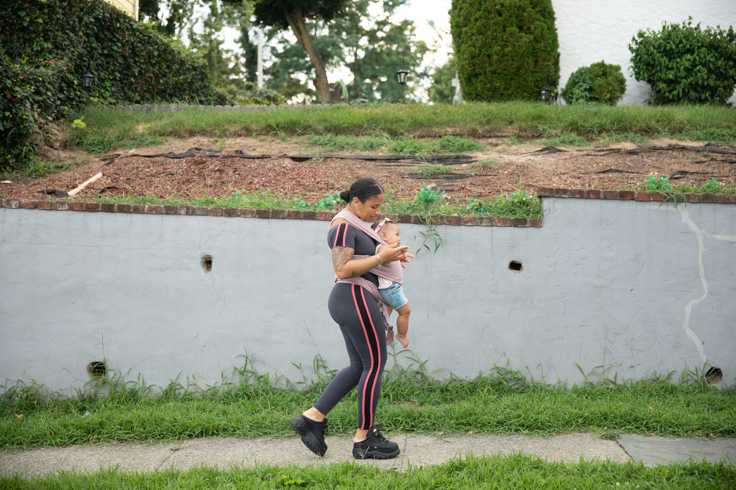 Person walking as part of 3-month weight loss plan