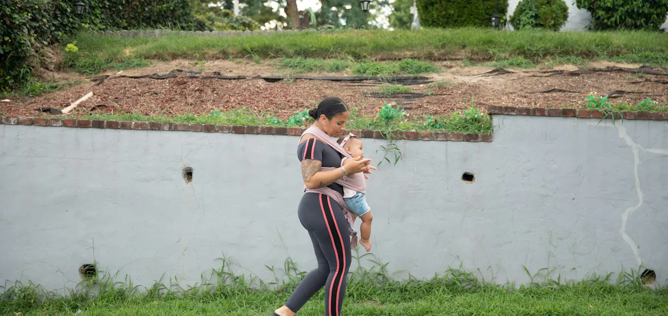 Person walking as part of 3-month weight loss plan