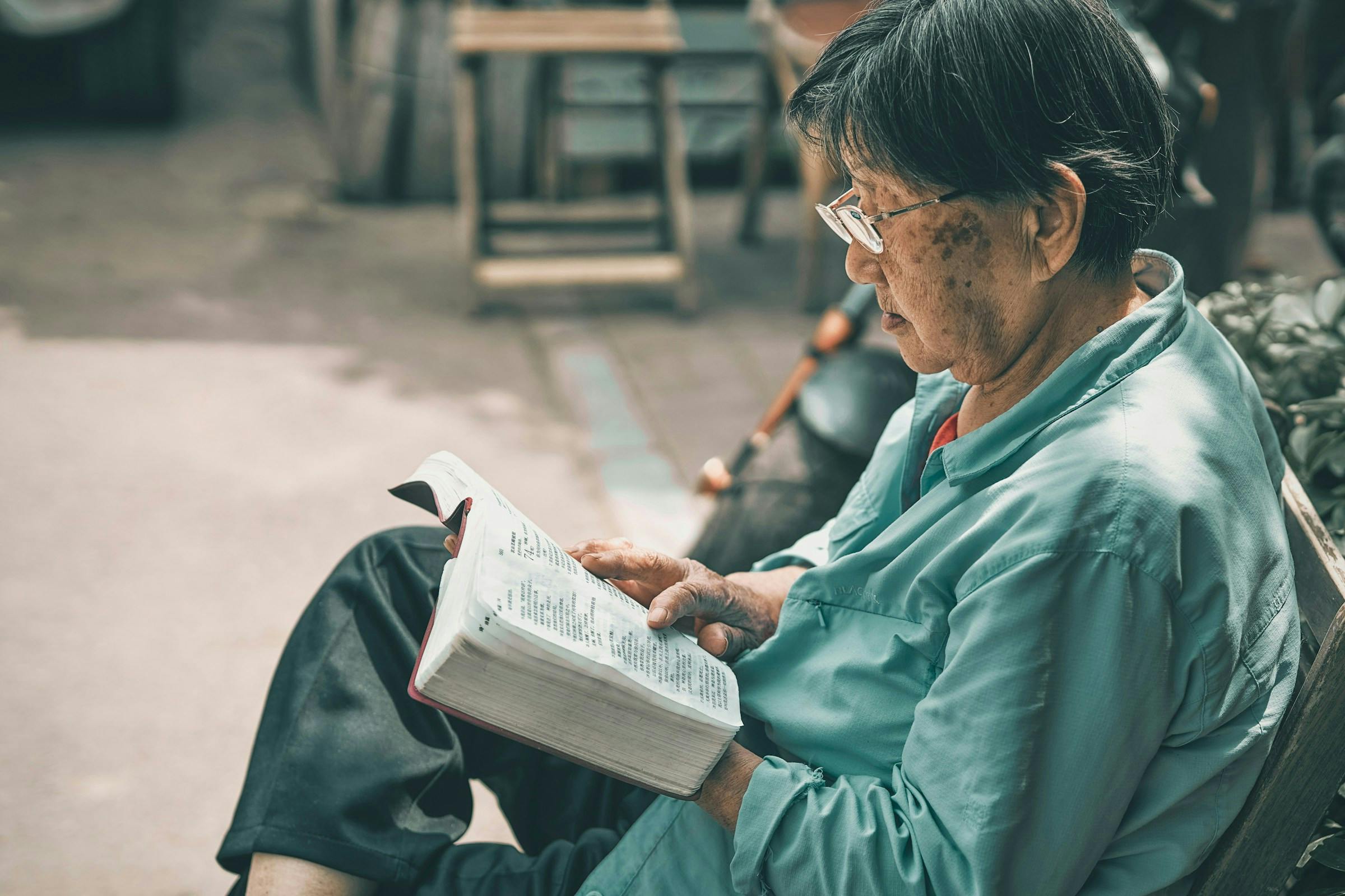 A lady aging at the cellular level