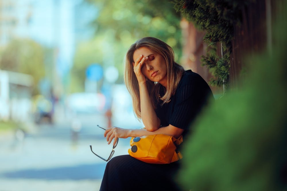 A lady with high A1C result due to stress