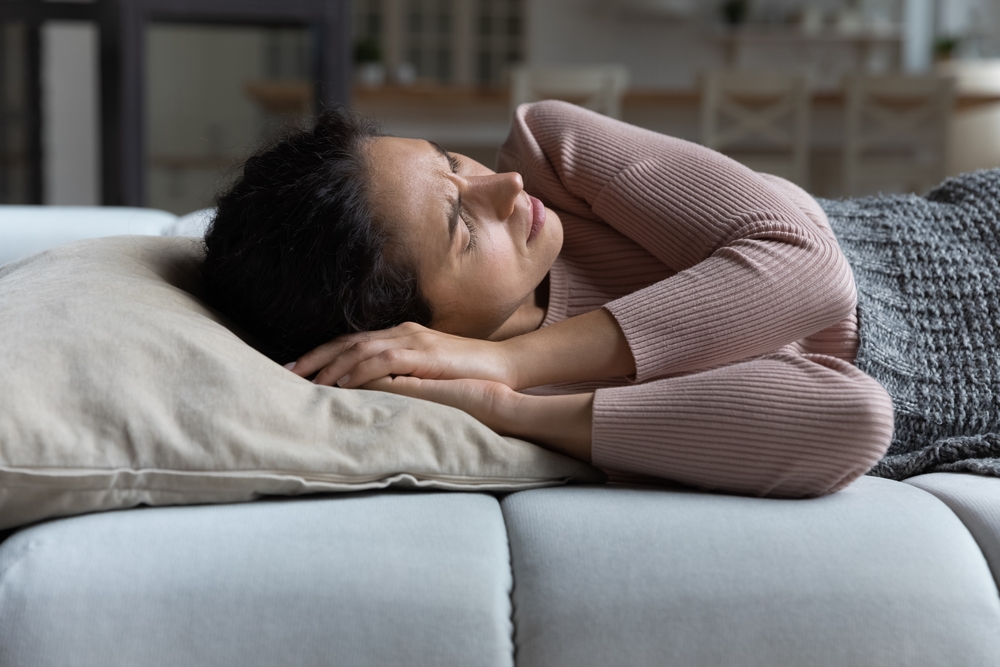 A lady experiencing sleep paralysis demon