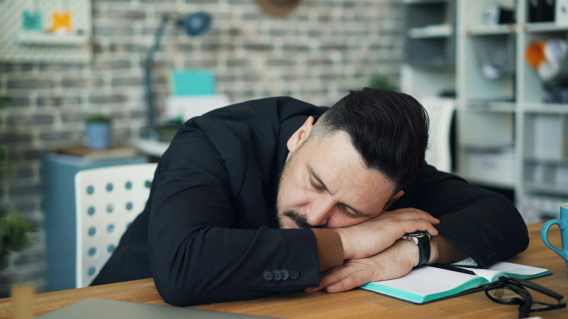 Man undergoing chronic stress and its effects on the immune system