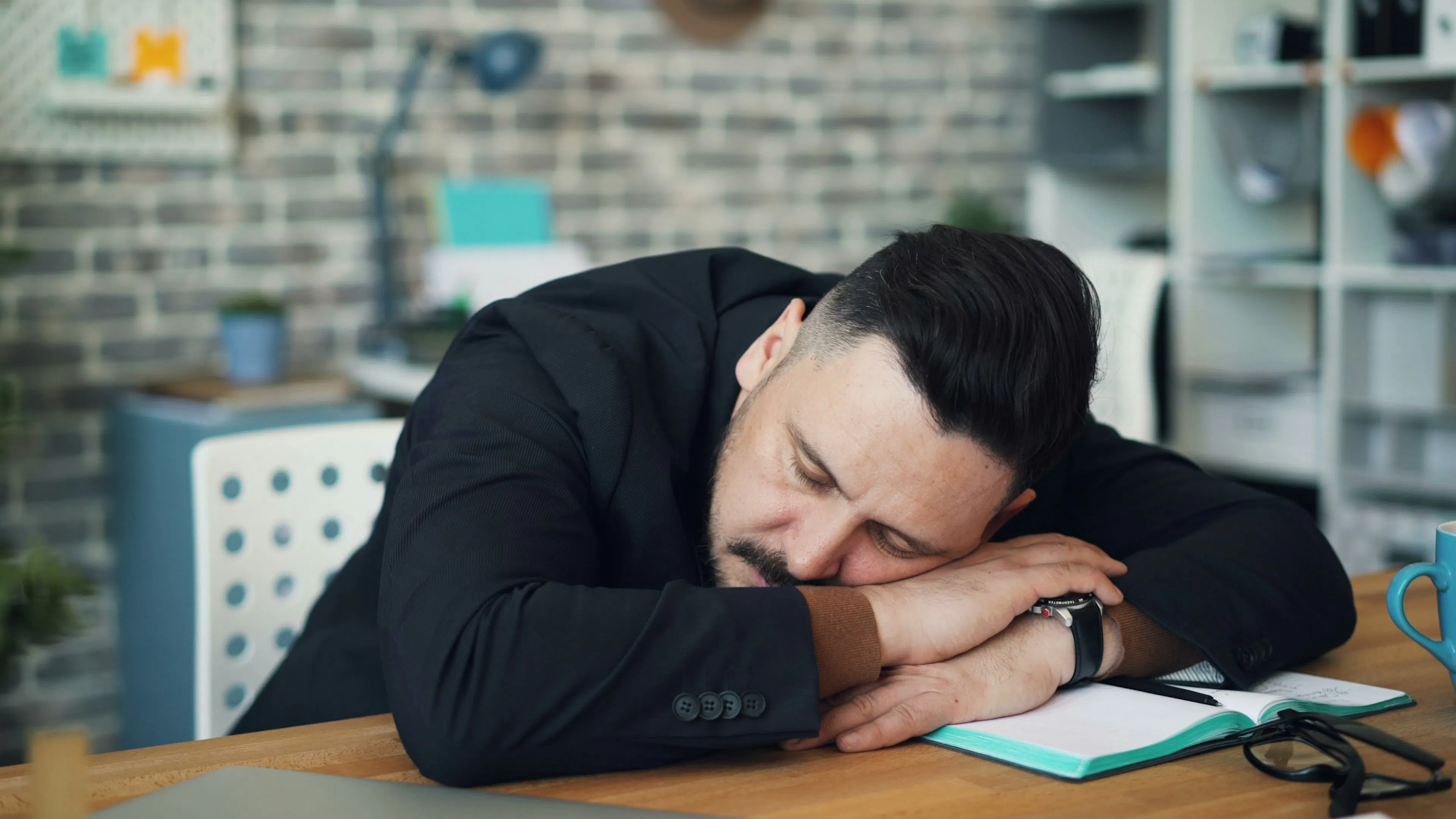 Man undergoing chronic stress and its effects on the immune system