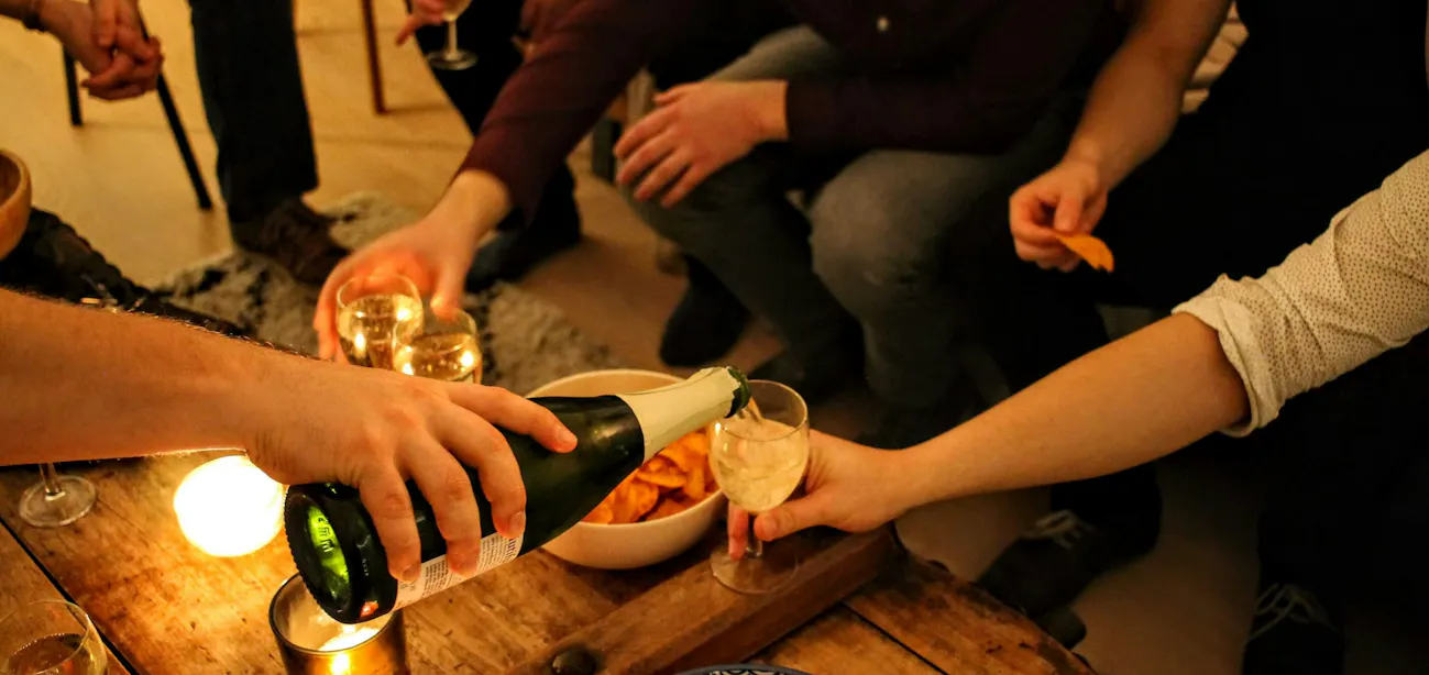 People having a merry during the holiday