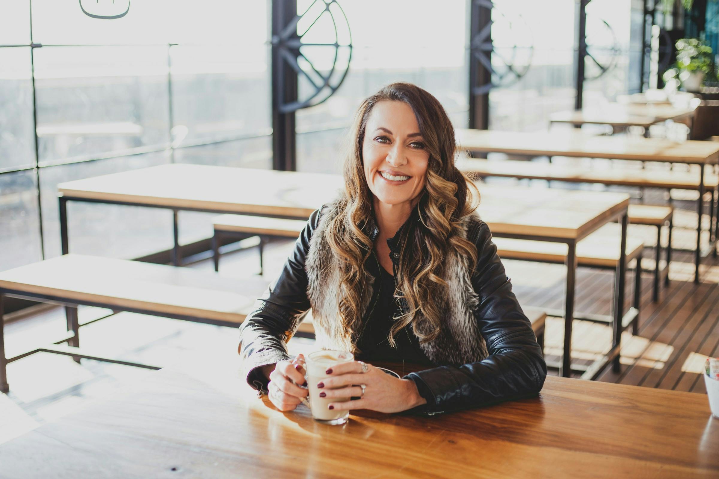 Woman taking a protein supplement for weight loss
