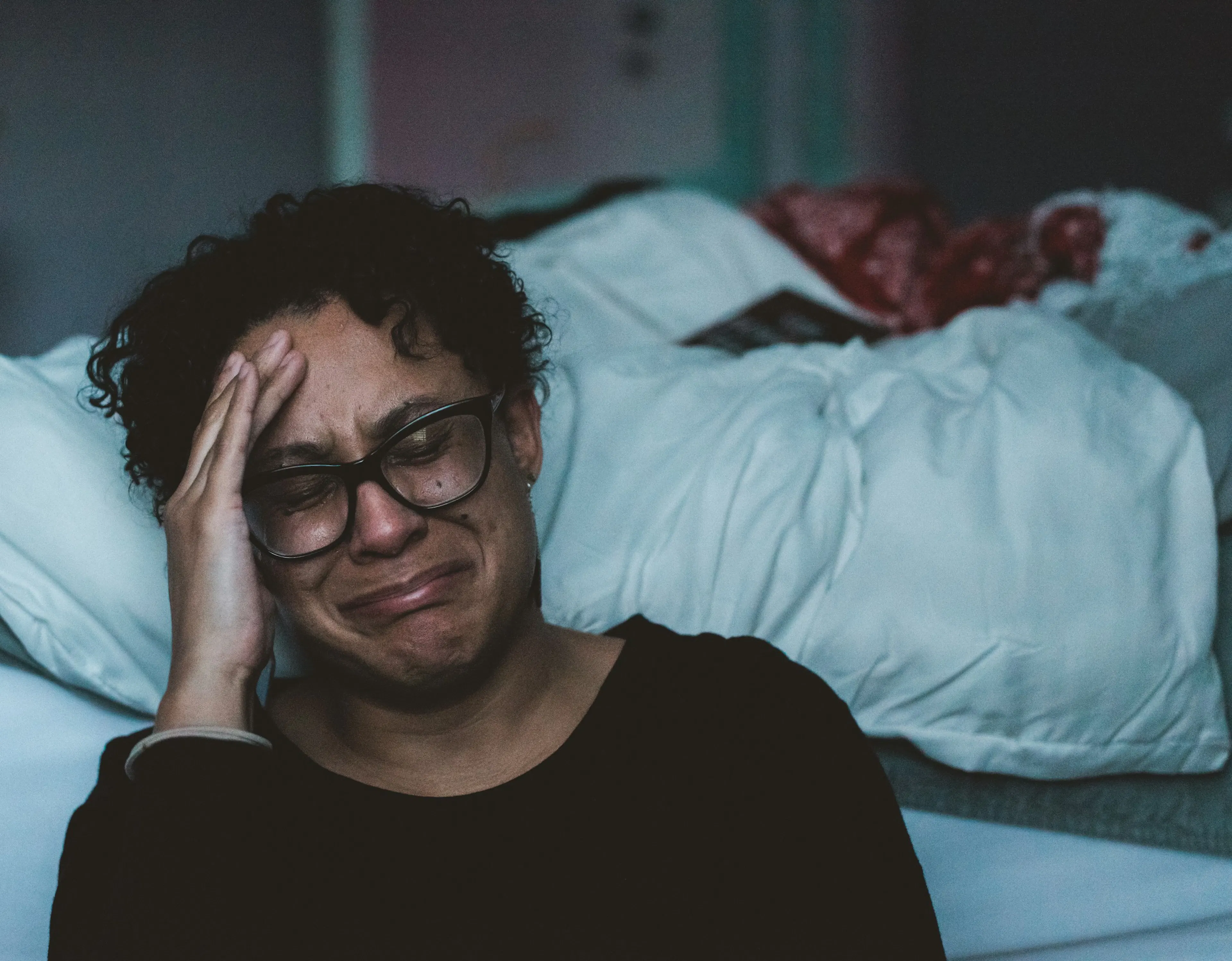 A lady feeling stressed 