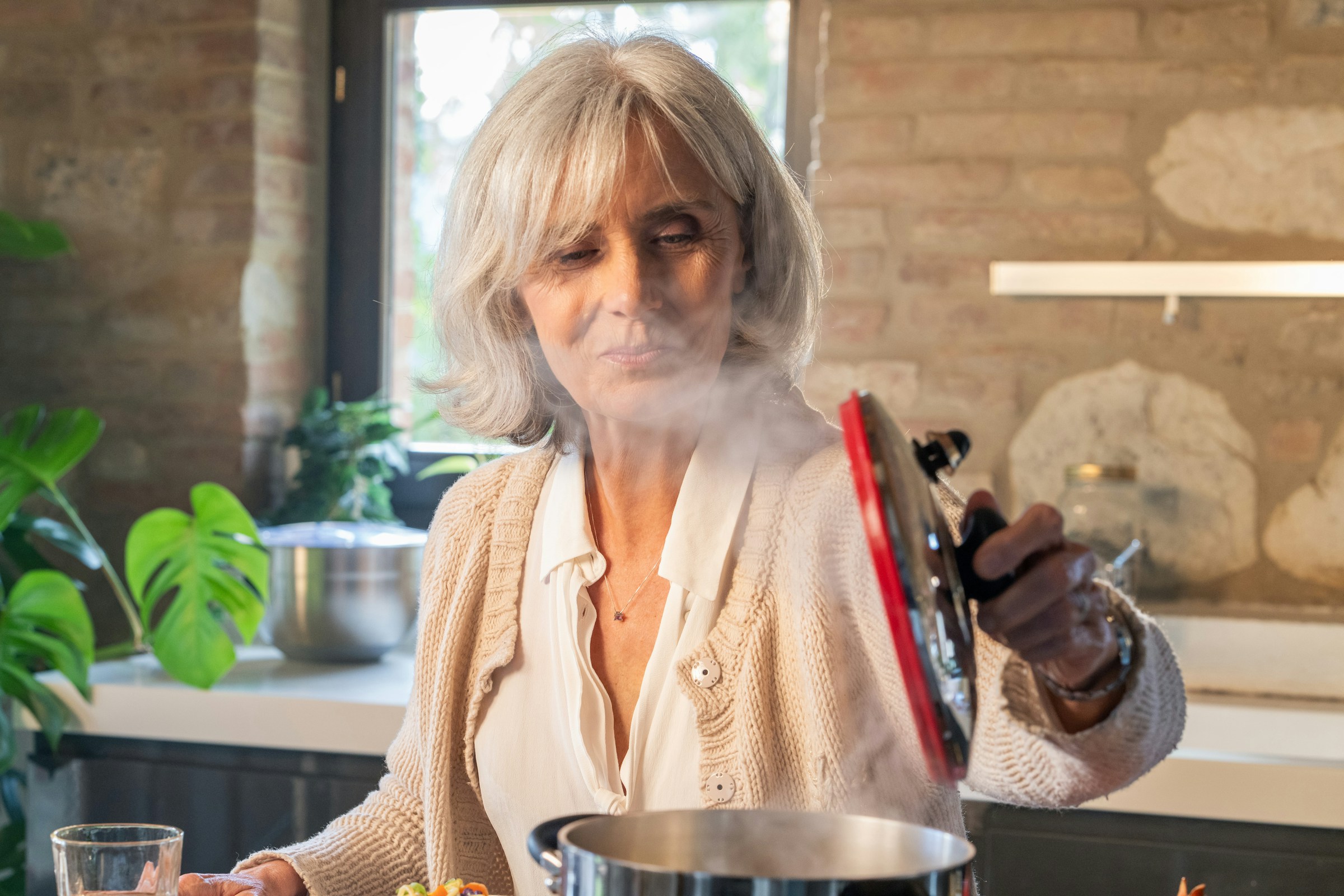 Menopause diet plan with balanced meals including protein, vegetables, and healthy fats