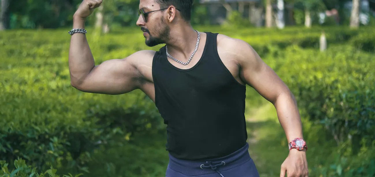 Testosterone supplements for men: A man who takes vitamin D to boost testosterone