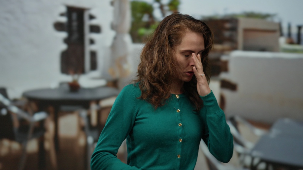 Woman feeling nauseous during menopause