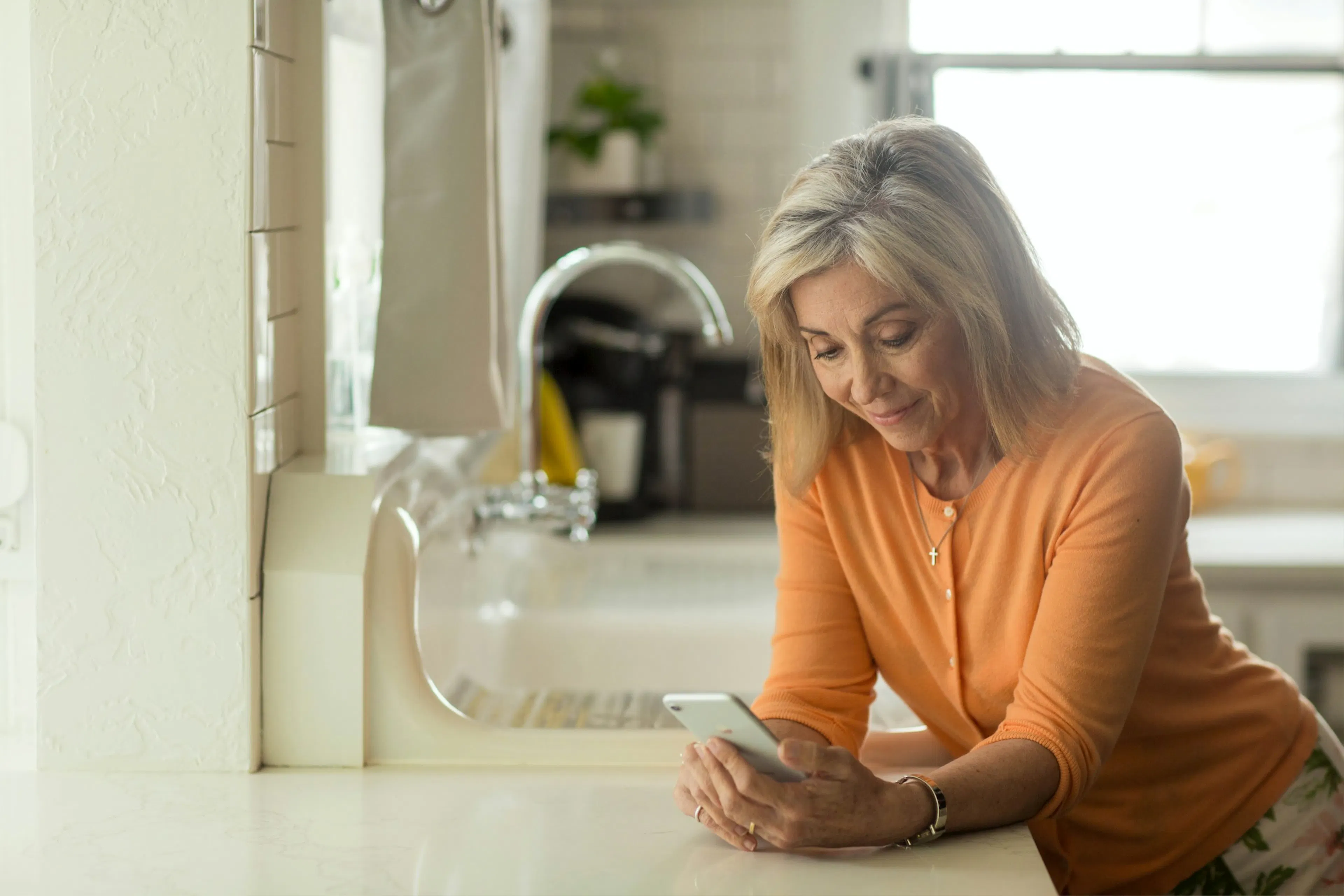 Woman checking online if AOD-9604 FDA approved