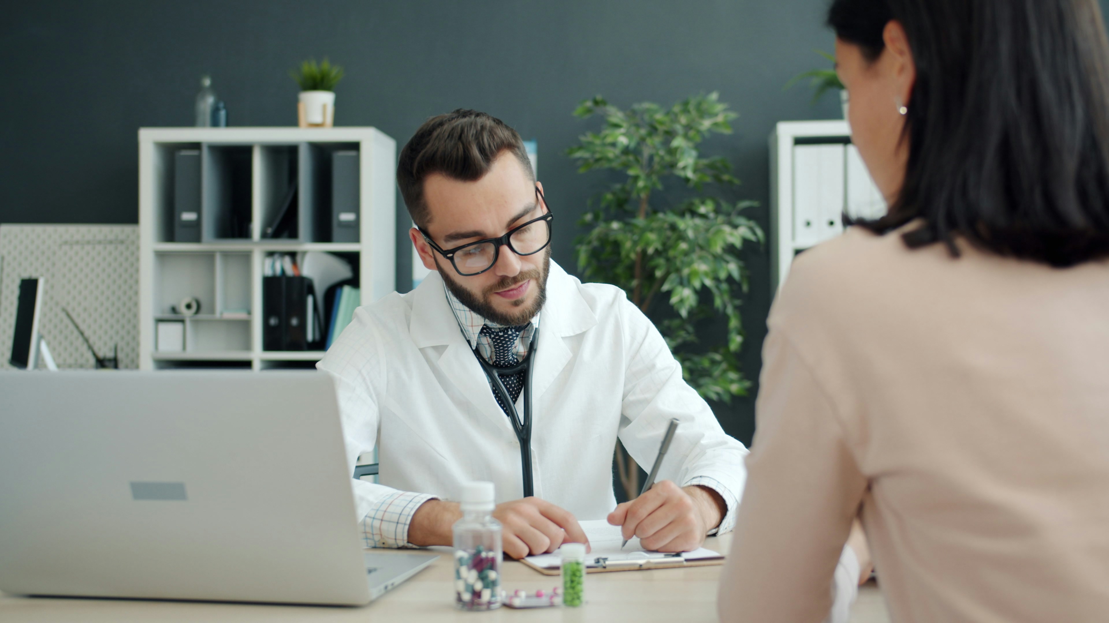 Image showing a patient and doctor having consultation on peptides