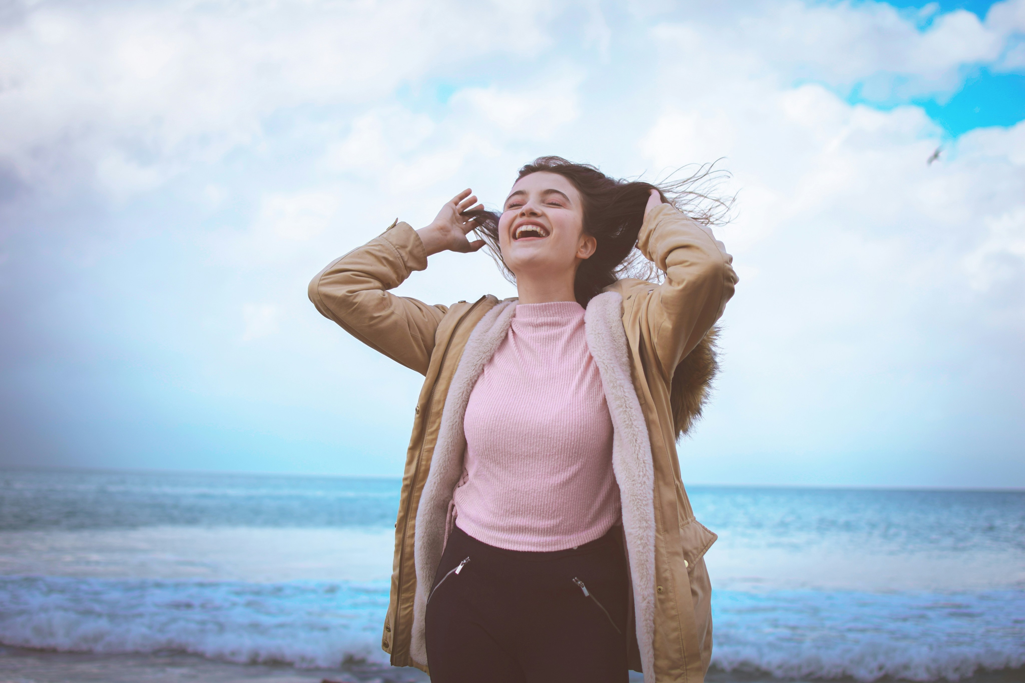 An image showing a woman just starting growth hormone peptide therapy