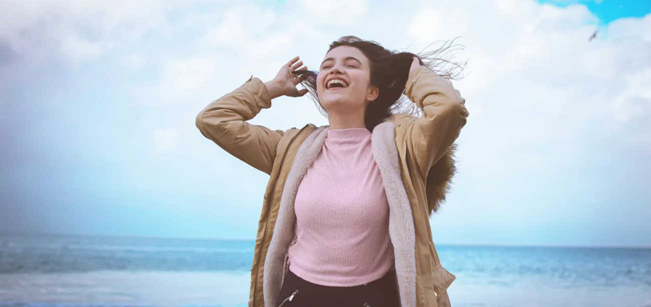 An image showing a woman just starting growth hormone peptide therapy