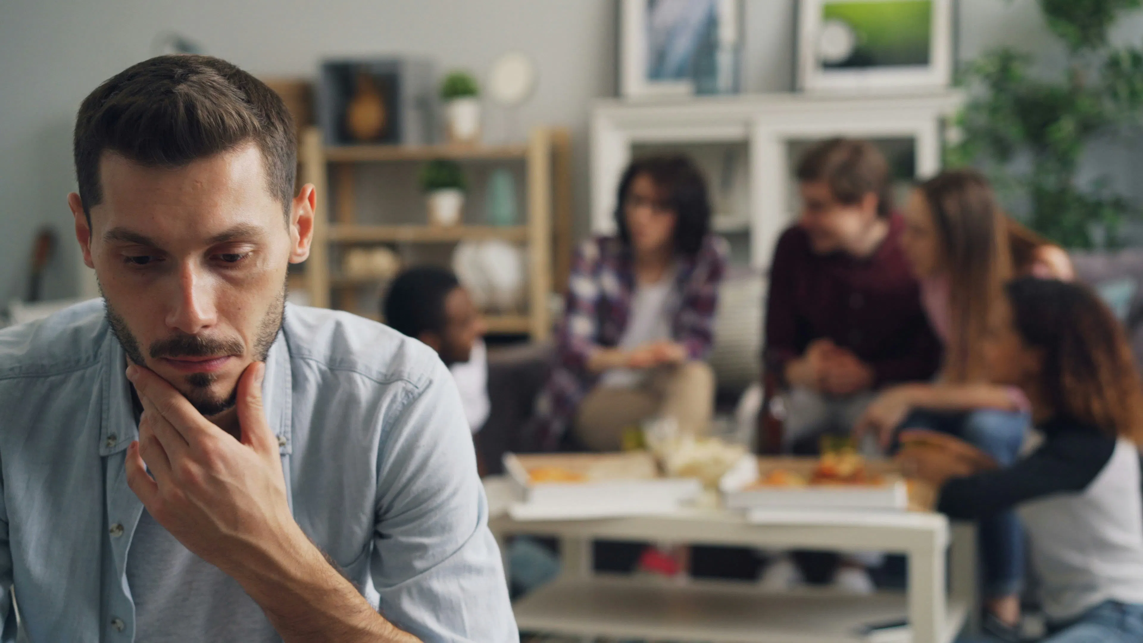 An image of a man feeling anxious