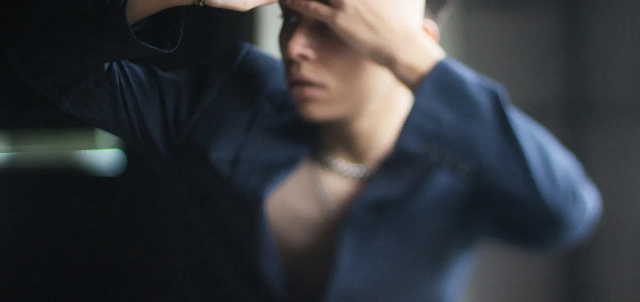 An image of a man facing brain fog